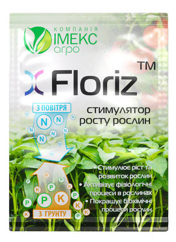 Стимулятор росту рослин FloRiz 10г описание