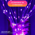 Розумна гірлянда на ялинку 200 LED довжина 2 м з керуванням зі смартфона прозора, мультиколор фото